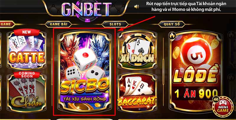 Sicbo online tại Gnbet8