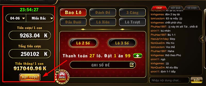 Đặt cược lô đề online Gnbet8